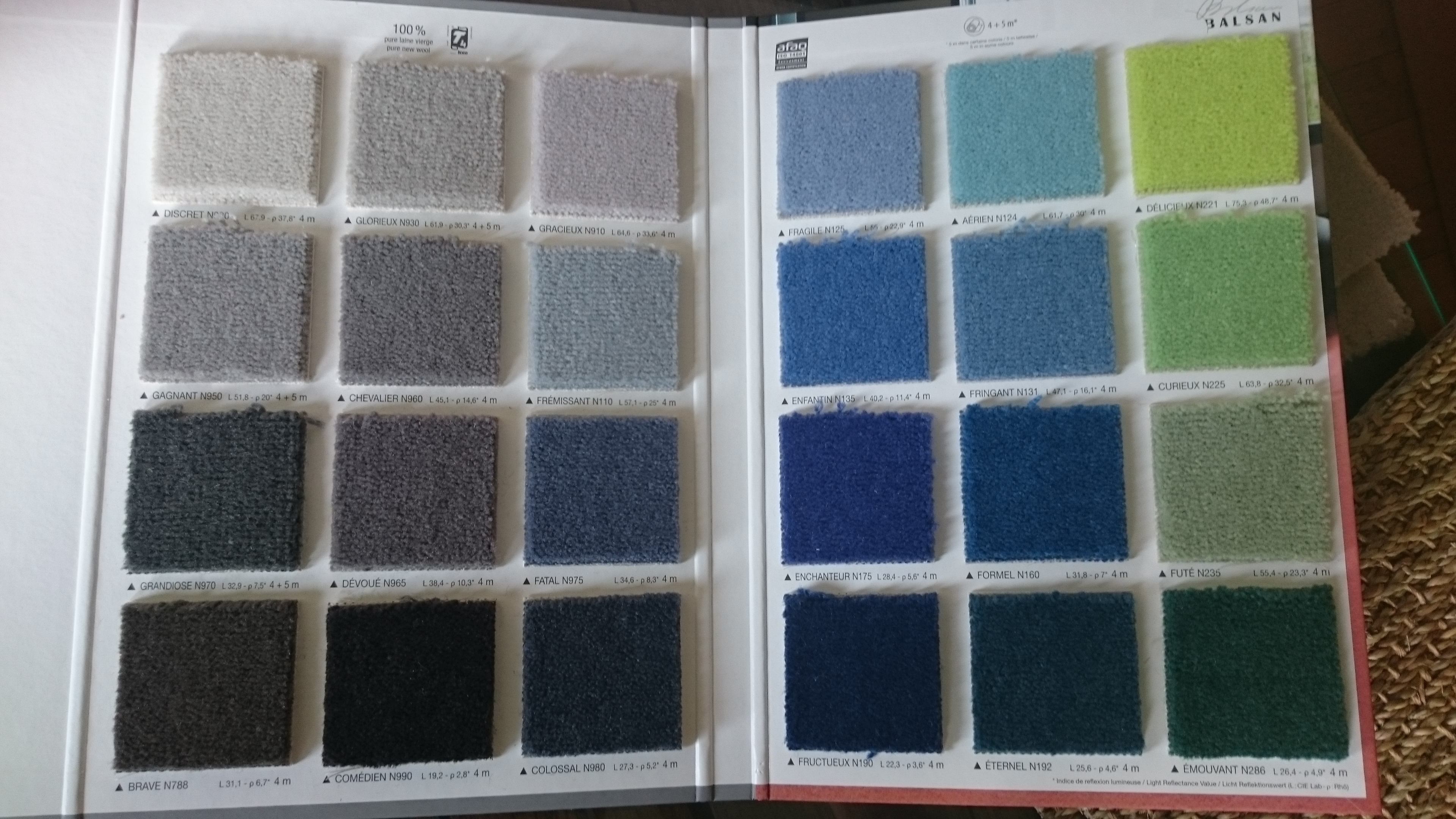 Moquette et jonc de mer